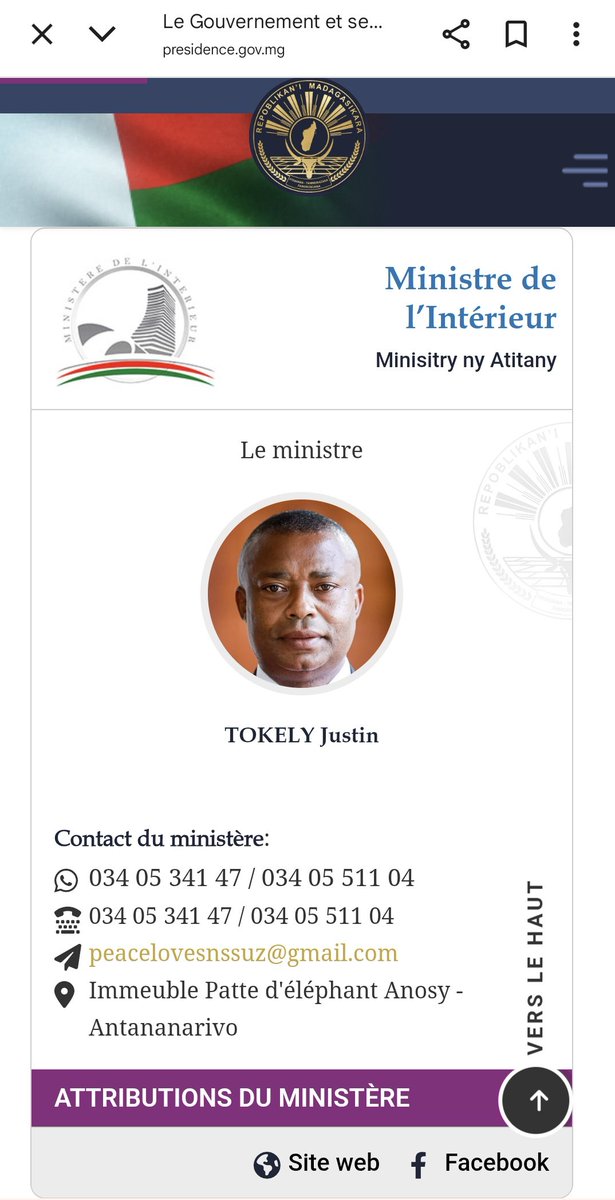 Ra_Bouta's tweet photo. Pardon, j'ai rigolé, guettez un peu l'adresse mail du ministère de l'intérieur à Madagascar 😂🤣

peacelovesnssuz@gmail.com

Alors que ça marave des pacifiques !

#FREEMADAGASCAR https://t.co/8qM0udeLX0