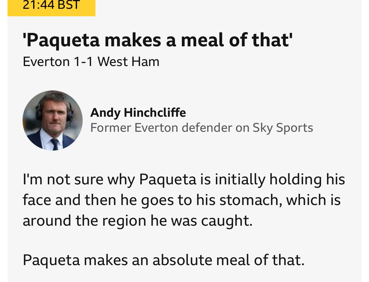 Booking for Everton