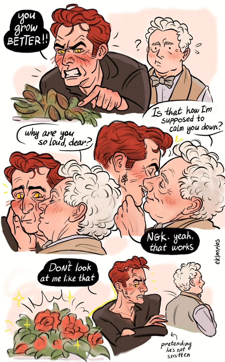 if even the tiniest miracle makes their power so overwhelming, then what happens when they’re just together? flowers feel the flashes of love 

#goodomens
