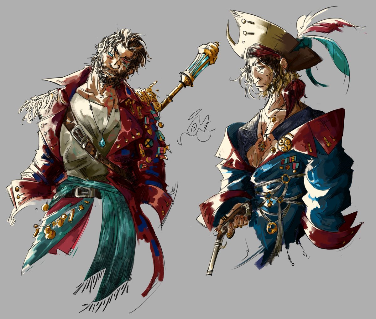 v1rtual_idiocy's tweet photo. pirate #jayvik , with colors! https://t.co/F18mpPD7E8