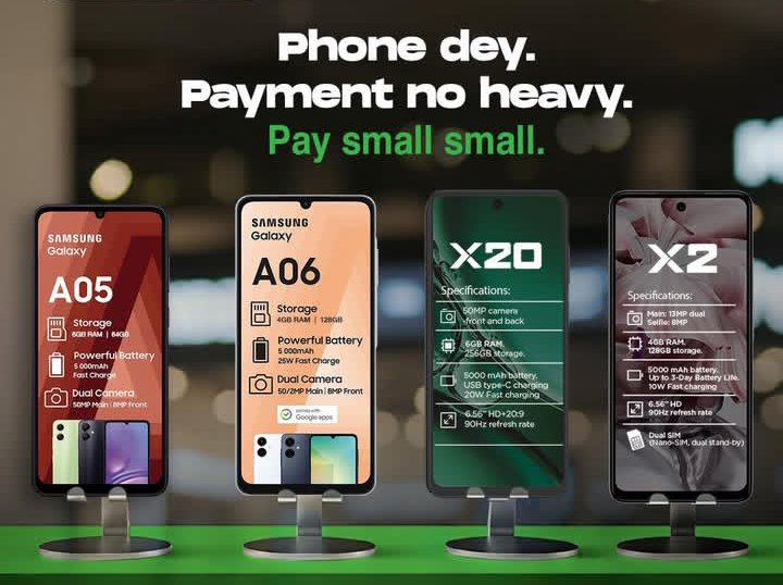 PhictorT's tweet photo. * 

🔥 *PHONES ON INSTALLMENT! Pay Small Small - No Price Tag Stress! 📱✨*  

 **Our "Pay Small Small" system: Break down any phone into affordable daily weekly monthly payments* 
* 
 *Ready to upgrade? DM 07068822183 now and pay your Initial deposit to secure your phone! 💸📲* https://t.co/oE3AgW2IQ4