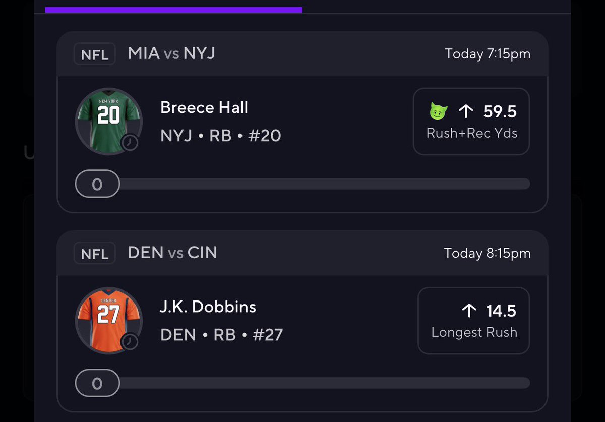 parlay_plug's tweet image. NFL 2X🏈.

Breece Hall Over 59.5 R+RY 

J.K. Dobbins Over 14.5 Longest Rush 

📊 @propsbotai

👇TRY IT FOR FREE

🔗 link.propsbot.ai/lukonATm6tb

#PrizePicks #NFLProp #DailyFantasy #GamblingTwitter #SportsBettingX #PrizePicksNFL #Gambling𝕏