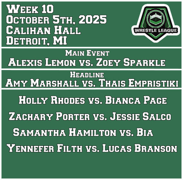 WrestleLeague1's tweet image. Week 10.

It all comes down to this.

See you in Detroit.