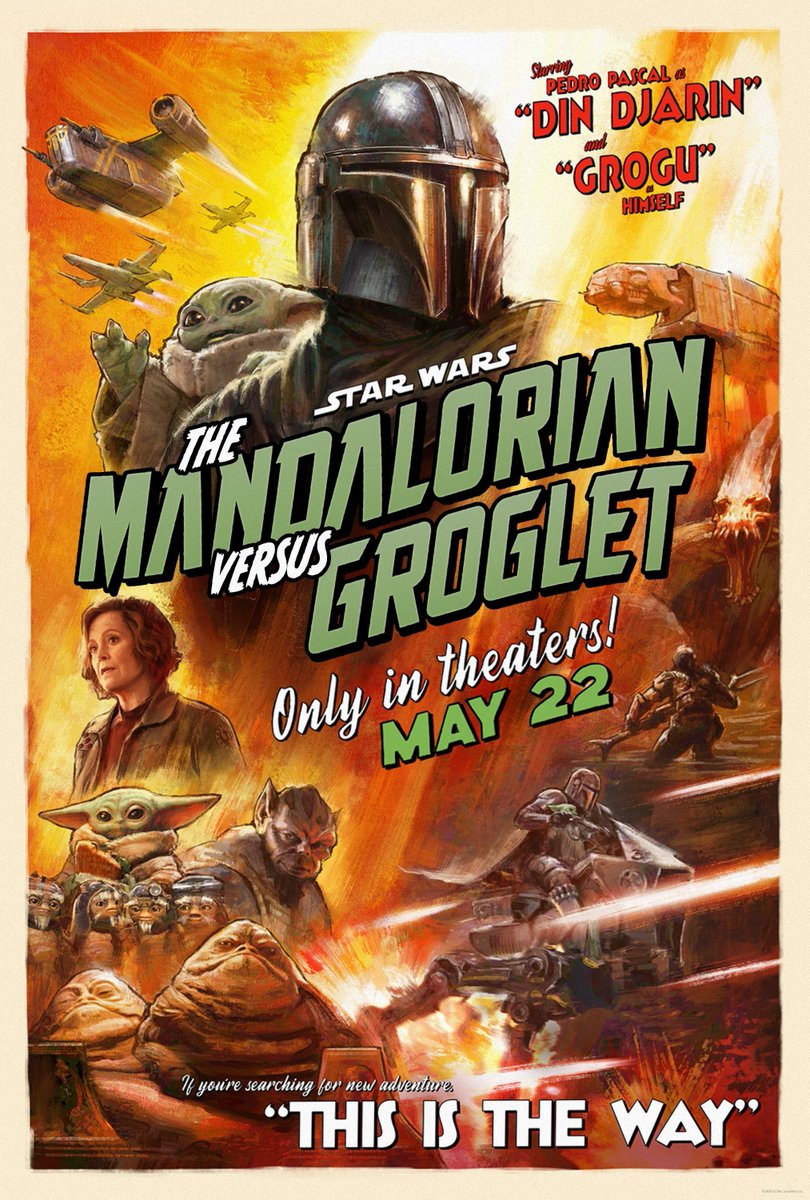 "The Mandalorian Versus Groglet" (The Mandalorian and Grogu" - Episode 594 (and a hundred other episodes prior to the official poster being released)

@theweeklyplanet #weeklyplanetpod