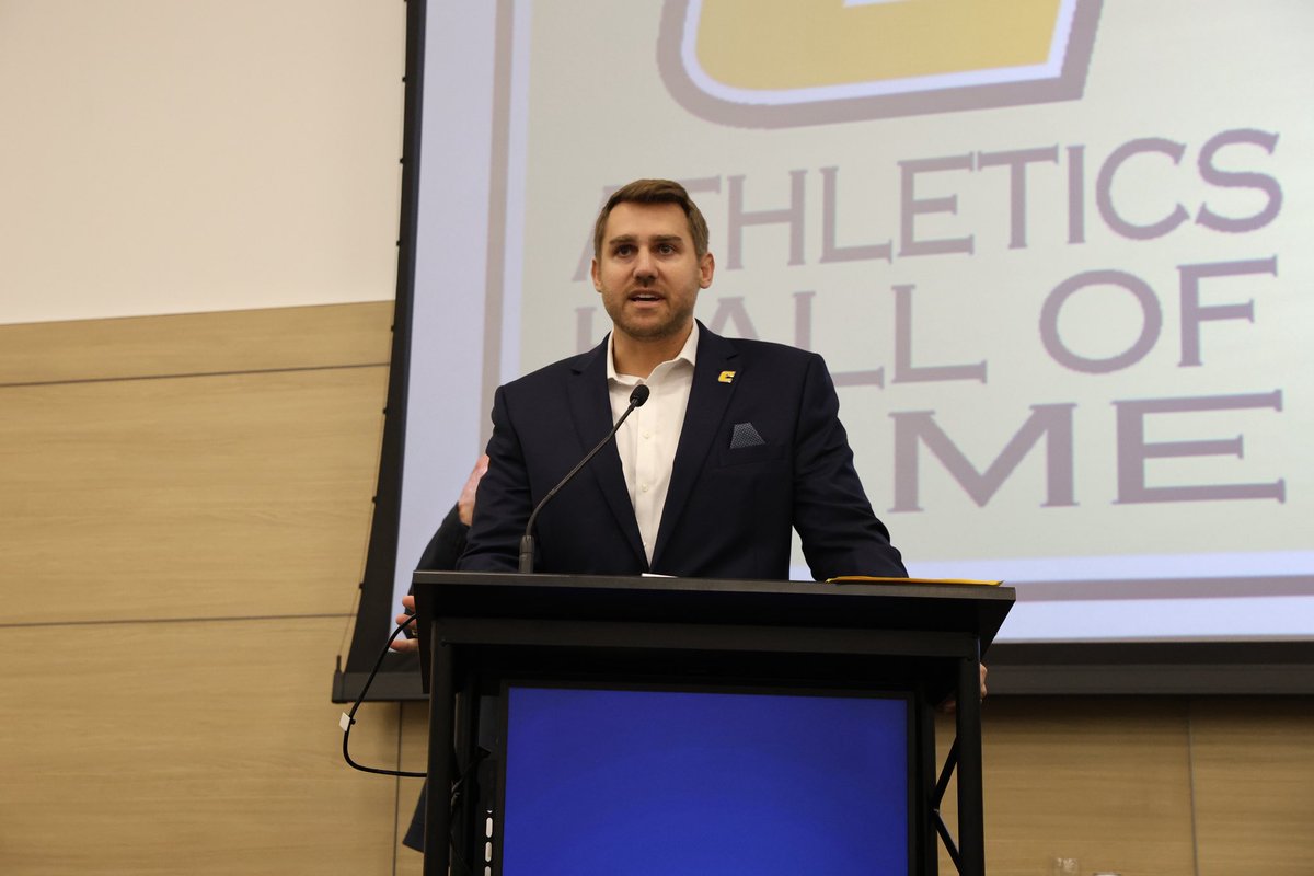 MocsClub's tweet photo. Last Friday, we celebrated an unforgettable evening inside the Wolford Family Athletics Center as six remarkable individuals were inducted into the UTC Athletics Hall of Fame, along with special award winners honored for their lasting impact and dedication to Mocs Athletics. 💙 https://t.co/VVuLIdjFiM