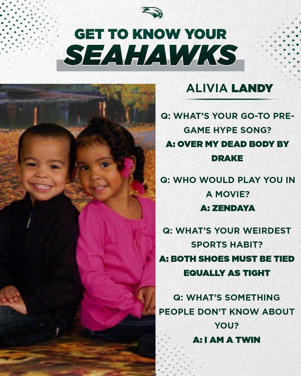 Get to know your Seahawks for this upcoming season! 👀🤩

Today’s member - Alivia Landy 😤

#Relentless
