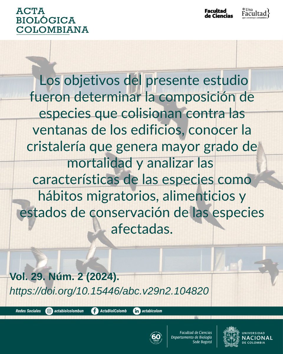 Revista Acta Biológica Colombiana UN tweet media
