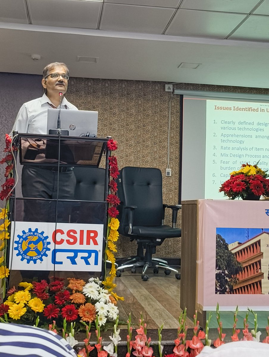 <a href="/CSIRCRRI/">CSIR CRRI</a> 84th CSIR Foundation day celebrations! Lecture by the Chief Guest Sh.Amit Kr.Shukla, DG, NRIDA attended by Staff, Retired officials, industry partners, students (various people across the country online)