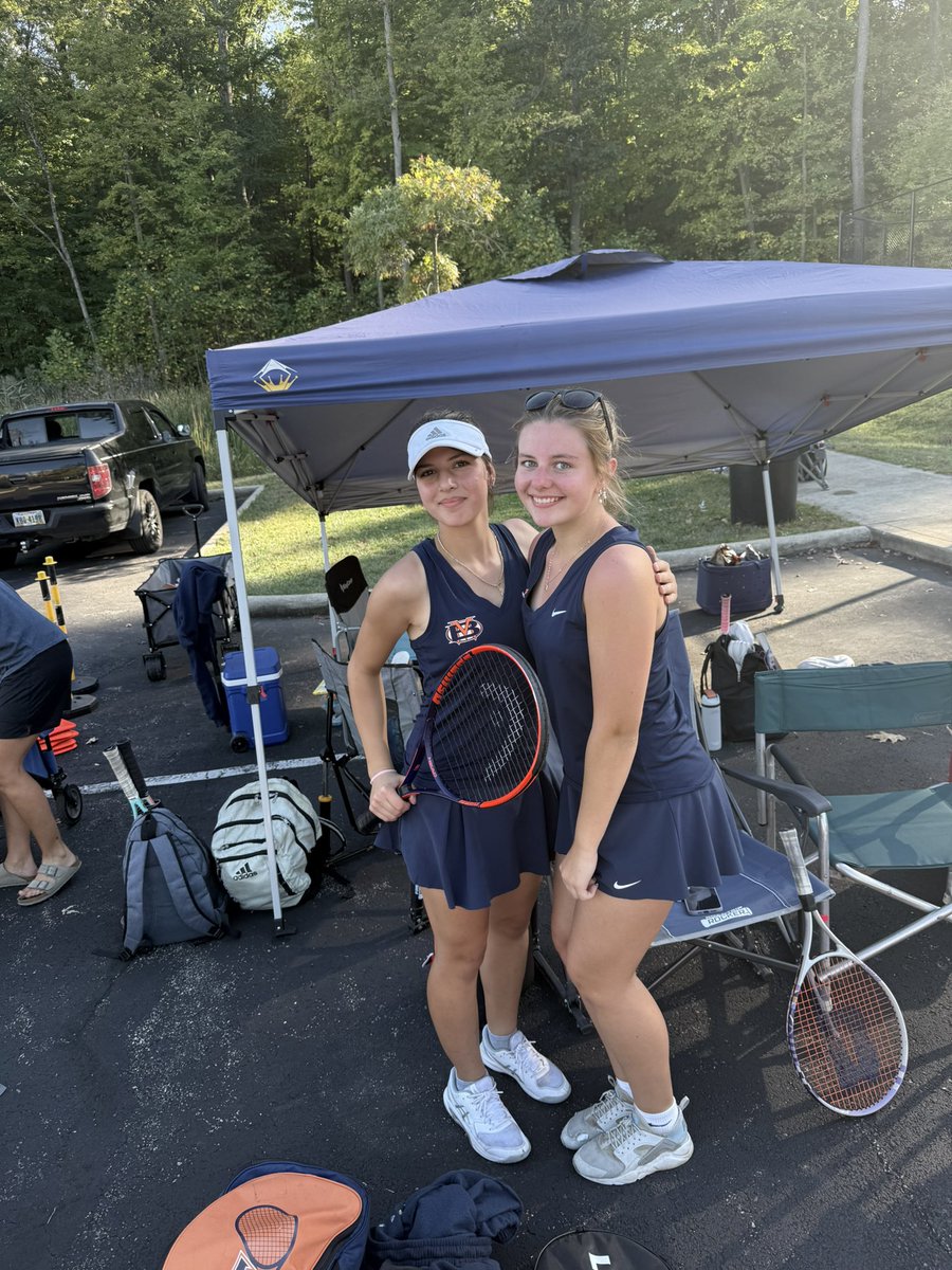 Upset Alert in Round 2!!!! Lily and Ava defeat Lakewood 6-2 1-6 11-9.  One win away from advancing to Districts!!!!! #SurviveandAdvance <a href="/AthleticsBMHS/">Berea-Midpark Titans</a>