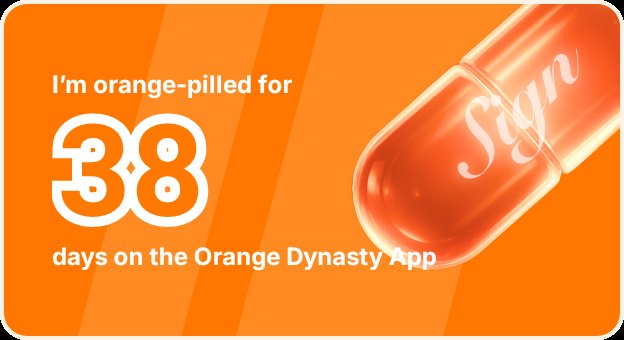 I've been Orange-Pilled and Seeing Signs for 38 days 👀🧡🐉.Join the app and be a better version of yourself!
orange.sign.global/app?user=0C7JD…