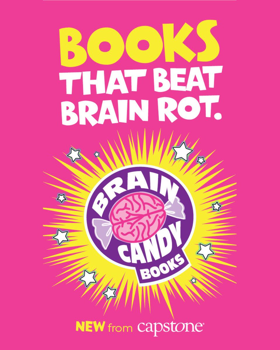 Booksource's tweet image. BRAIN CANDY BOOKS help a generation of kids addicted to short-form media build stamina and discover that the most stimulating way to consume content is by READING IT! 🍬📚 @capstonepub
Shop the collection: buff.ly/MfkW5Dr
#Booksource #ClassroomLibraries #Capstone