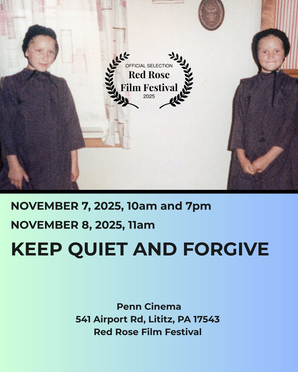 Proud to announce that our film, KEEP QUIET AND FORGIVE, was officially selected for <a href="/RedRoseFilmFest/">Red Rose Film Festival</a> - come through, Lancaster, Pennsylvania!