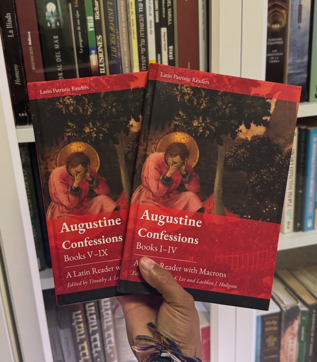 De repente: se iluminó el día, ¡me acaban de llegar estos dos! Los lectores de <a href="/TimothyALeePub/">Timothy A. Lee Publishing</a> de las Confesiones de Agustín en latín.
¡Los estaba esperando por horas!
Ahora: a disfrutar.