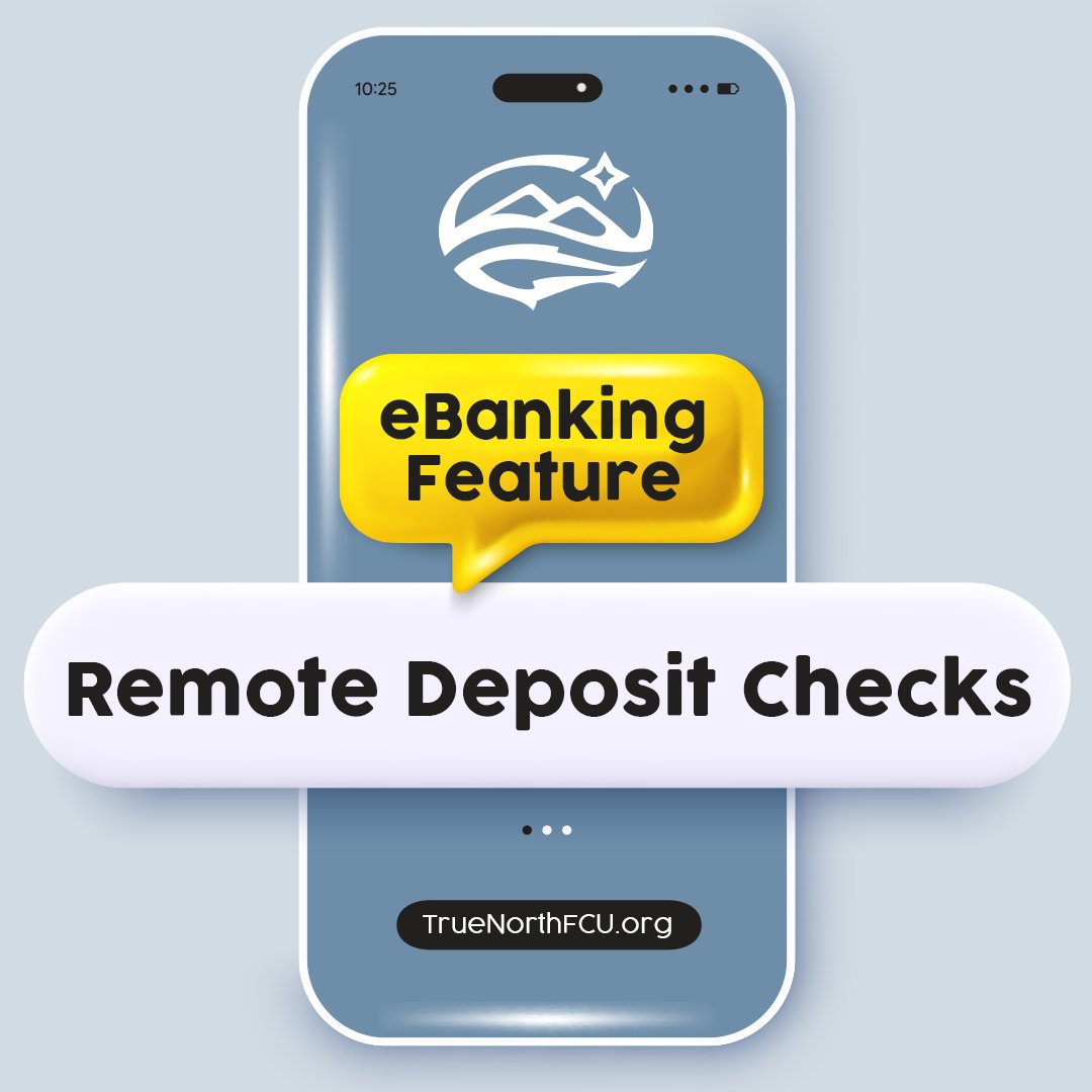 Say goodbye to trips to the branch or ATM—Remote Deposit lets you deposit personal checks safely and securely right from your smartphone, anytime and anywhere. 

Discover all the upgraded features our eBanking offers—visit bit.ly/4oRYobf to explore what’s possible.
