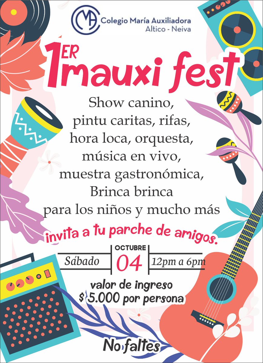JavierAndrez2's tweet photo. No hubo vive claro, éste sábado hay Mauxi Fest https://t.co/GbJohApCHK