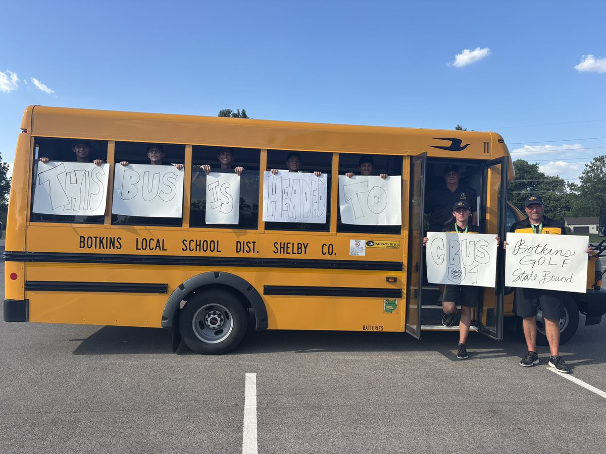 BotkinsGolf's tweet image. Let’s make some noise &amp;amp; welcome home S•T•A•T•E  B•O•U•N•D @BotkinsGolf! 🚒 

🙌 Line the streets!
🚨 Sound the alarms!
🏆 Get ready to cheer!

⛳️ DISTRICT CHAMPS will arrive @ 6:00 PM &amp;amp; parade through the streets of Botkins.