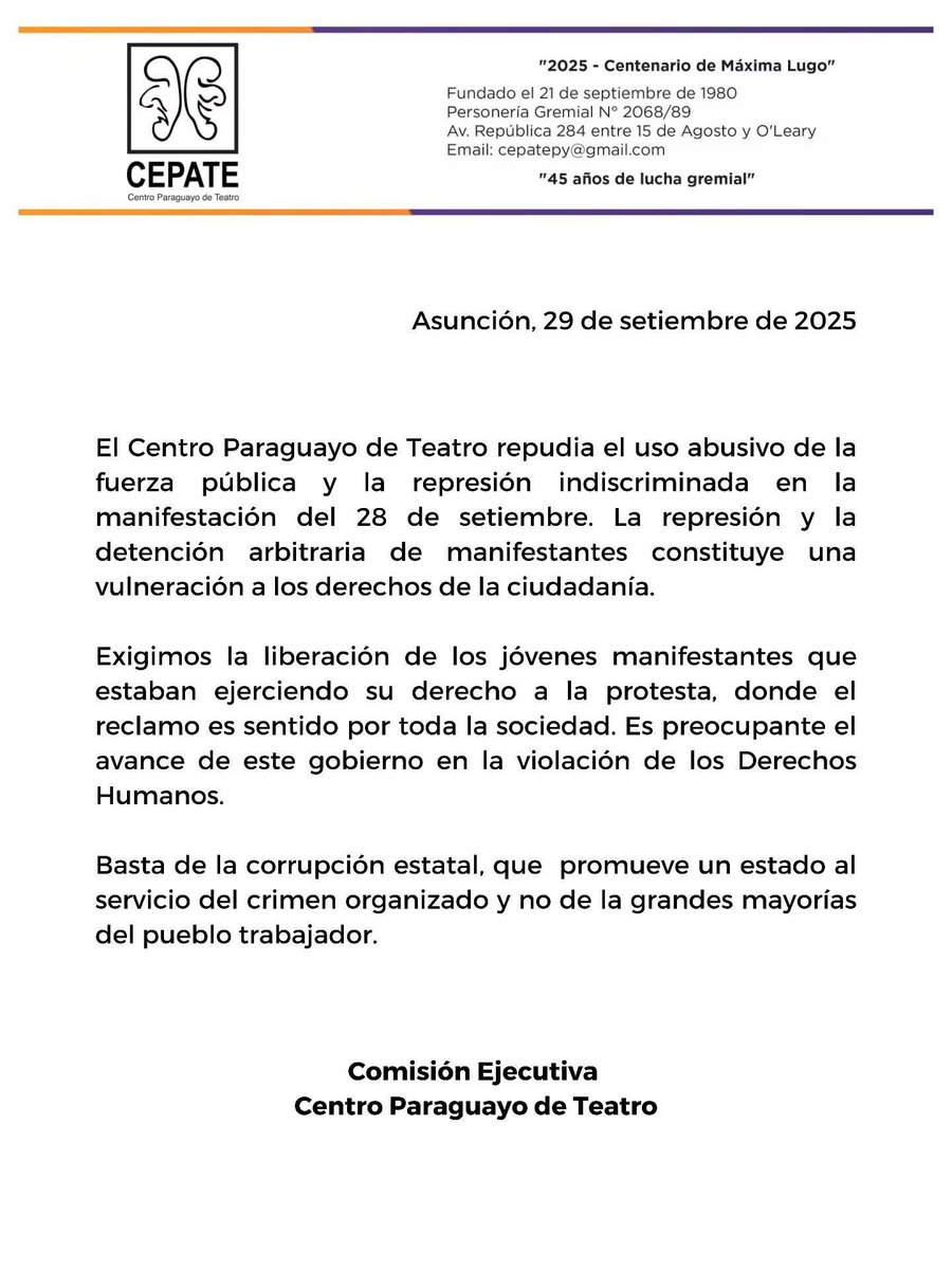CENTRO PYO DE TEATRO (@ce_pa_te) on Twitter photo 
