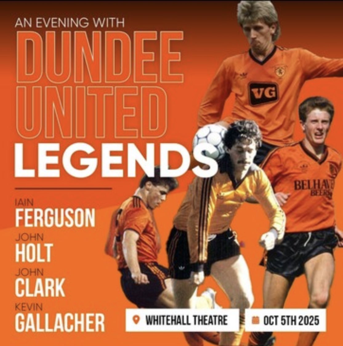 kevingallacher8's tweet photo. #BarcaSlayers Looking forward to my return to Dundee and #Whitehalltheatre to reminisce about some good old days, 3 goal scorers & player of the match #memories #arabs #johnholt #johnclarke #ianferguson
See you all there on Sunday 5th October @dundeeunitedfc https://t.co/XKelE3huI3