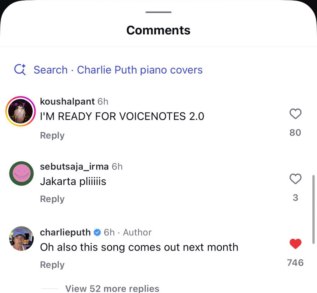 cputh_coverage's tweet image. Charlie Puth has confirmed that his new song “Changes” will be releasing in October, being the first single off of his upcoming album, “Whatever’s Clever”👀🎶
via Charlie Puth Instagram Post