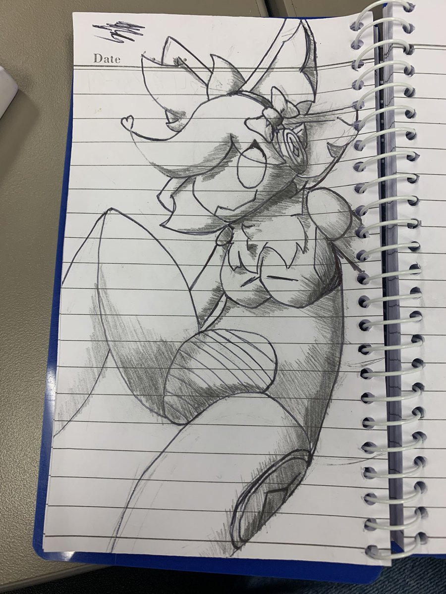 Drawing at work 🥺 I gotta draw more I do love to do it, just feel unmotivated most of the time