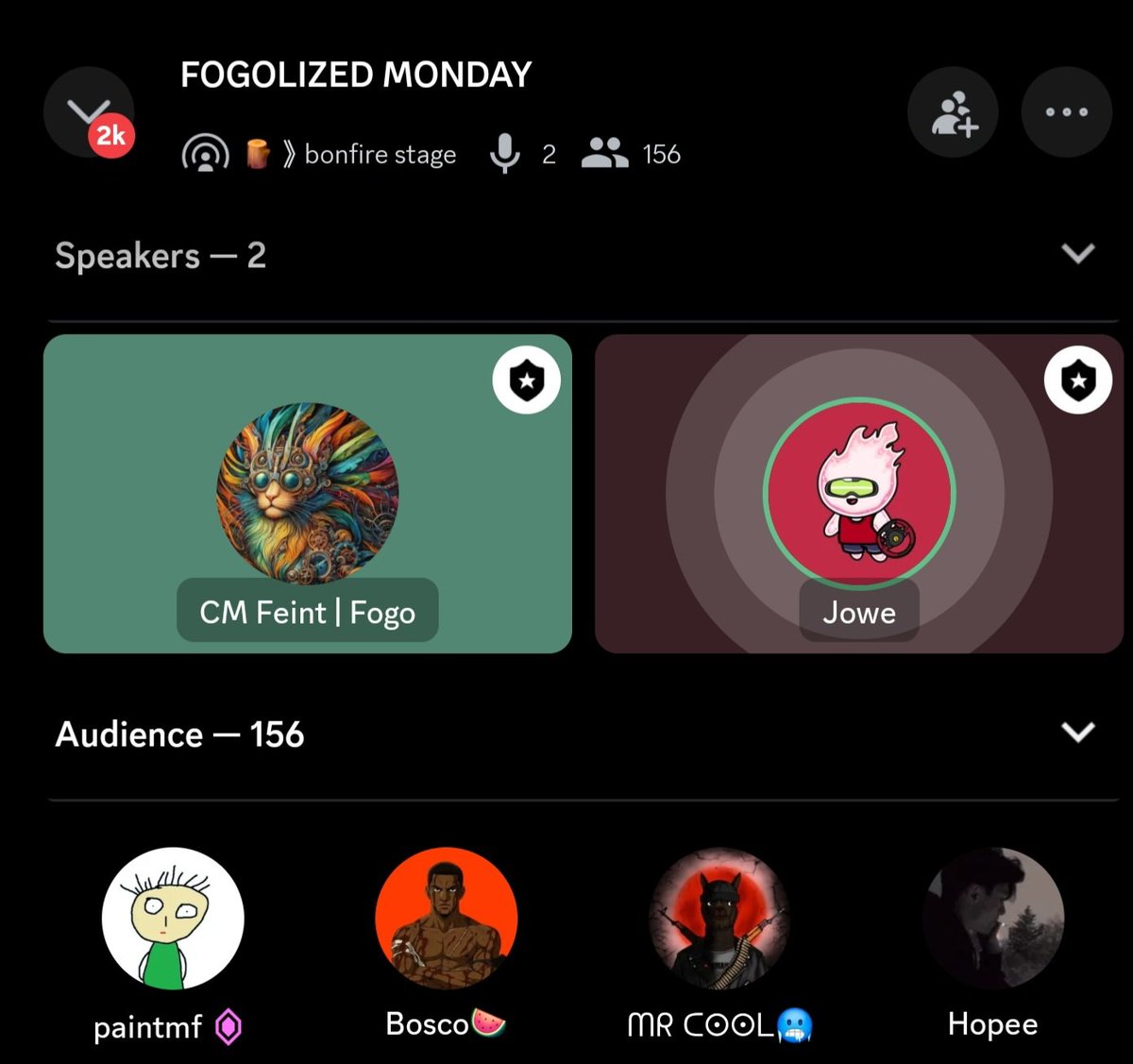 Another 🔥 Fogolized event under the GOATs <a href="/thebookofjoey/">Jowe.fogo</a> and <a href="/CMFeint/">Feint</a> 

The Fogolized event is more than just a rank-up, it's a Fogee reunion filled with excitement.

Congrats to those who got promoted, manifesting mine haha