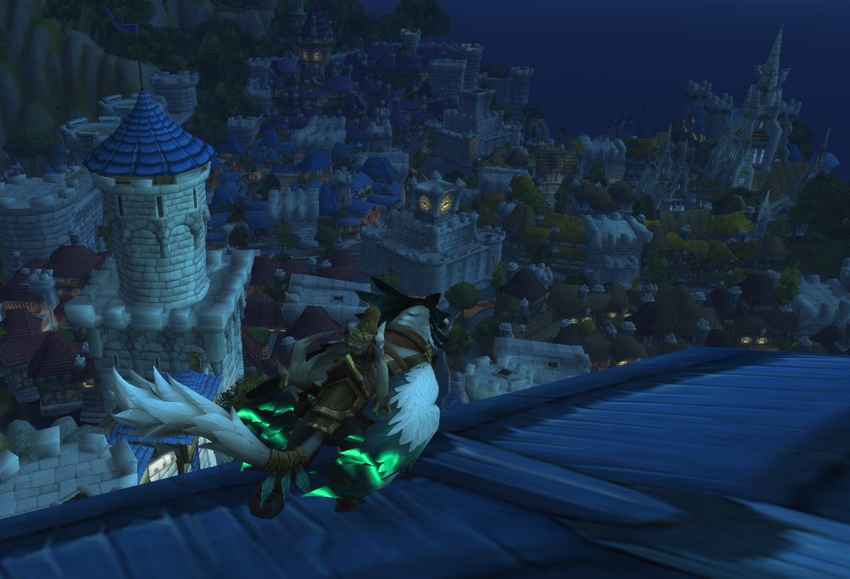 Luna_Feef's tweet image. Sometimes I just like hanging out on the roof tops in Stormwind and watching the world go by... Peaceful. 

#worldofwarcraft #wowaddict #stormwind #worldofwarcraftscreenshot