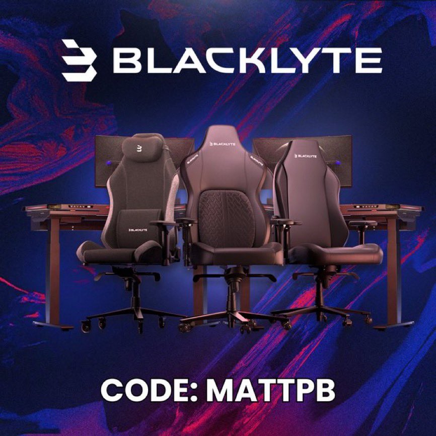 blacklyte.com/MATTPB
Get one of the best chairs on the market! <a href="/GoBlacklyte/">Blacklyte</a>