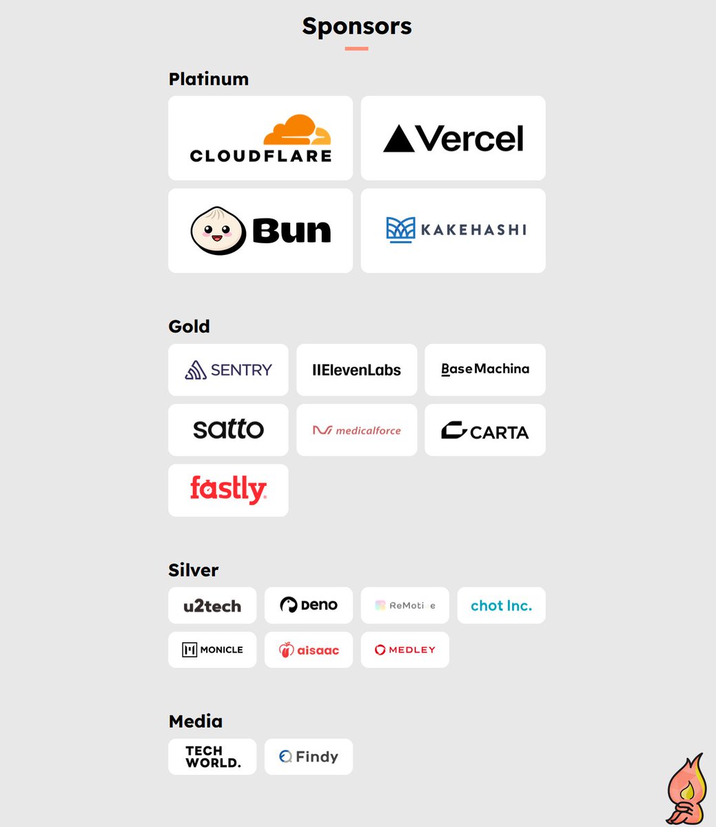 Hono Confのスポンサーが公開されているのに気づいた。強すぎる‼️
honoconf.dev/2025