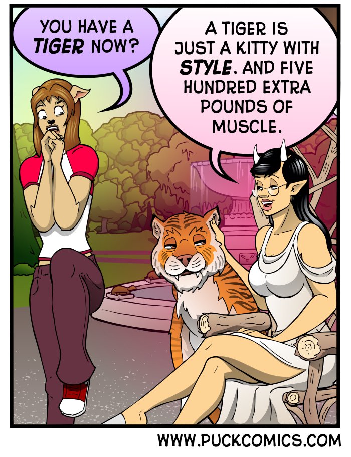 We deal in surprises here.  From the #webcomic Puck!