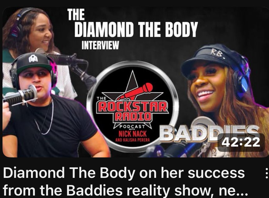OpenBookwitCici's tweet photo. Got to interview @DiamondDTB on RockStarRadio Podcast. #zeusnetwork #991kggi #BaddiesAfricaReunion 

https://t.co/M8IvFfgC08 https://t.co/X3bm7rZsWV