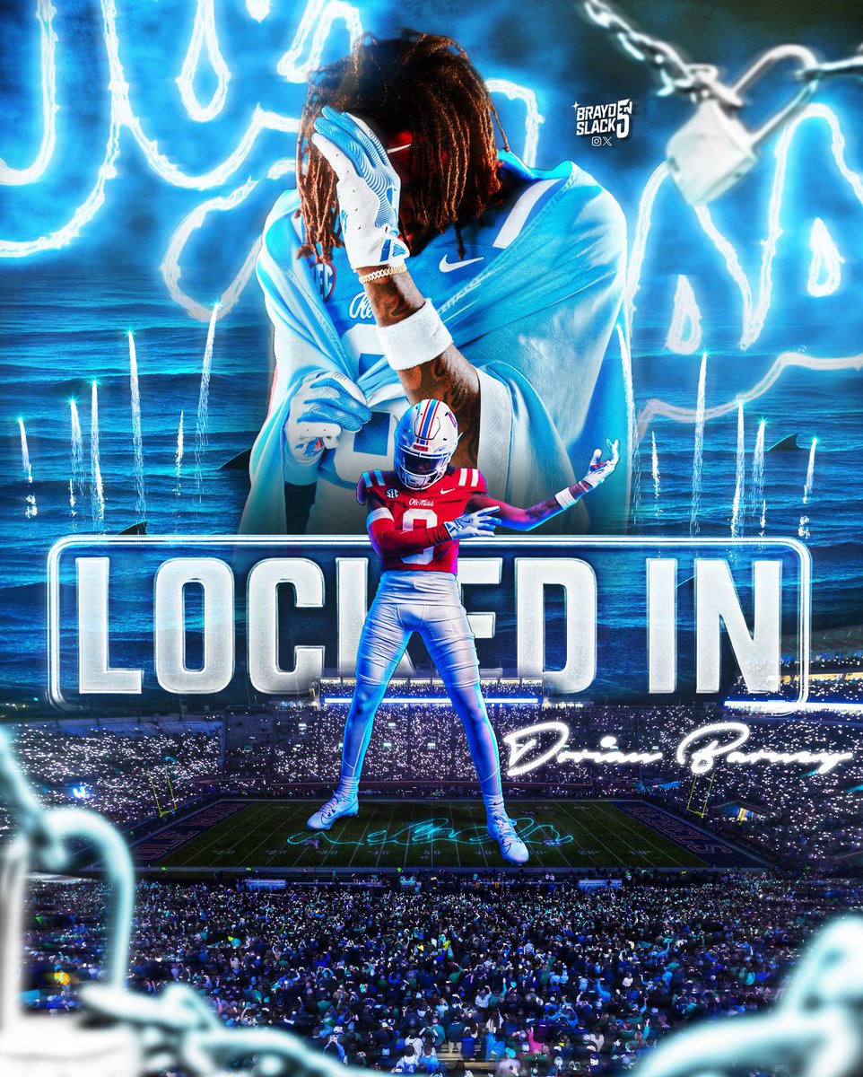 Thank you to every program &amp; all the coaches who recruited me. The last 4yrs It’s been a fun, and long journey during this recruitment process. With my commitment to Ole Miss, I’ll be shutting down my recruitment and focus on the rest of my Sr YR to finish strong with my team🦈🫶🏼