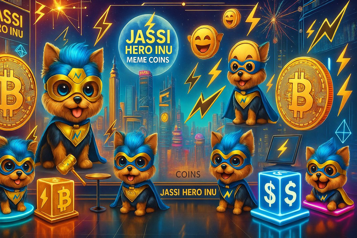jassi_inu's tweet photo. 💫 Lightning-fast. Meme-powered. Hero-approved. ⚡ JASSI HERO INU is the future of meme coins! 🚀
⚡ Power up your portfolio with the cutest hero in the crypto universe – JASSI HERO INU! 🌟
🦸‍♂️�� The superhero Yorkie is here to lead the meme coin revolution – Join the JASSI HERO INU Squad! 💎⚡

#JassiHeroInu #MemeCoinRevolution #CryptoHero #YorkiePower
#JassiArmy #LightningMemeCoin #HeroInu #ToTheMoonWithJassi
#MemeCoinMagic #NextGenMemeCoin #JassiSquad 

Buy Some Jassi: https://t.co/EeFYcwMWEf