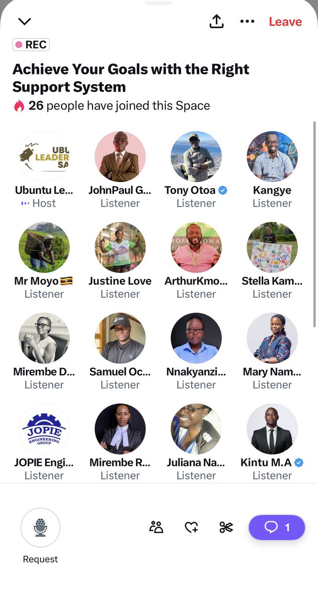 JohnPaulGu's tweet image. “You are four times more likely to achieve your goals if you have a support system.”- @iDEASUG 

#UbuntuLeadershipSafari #5amClub Reflection