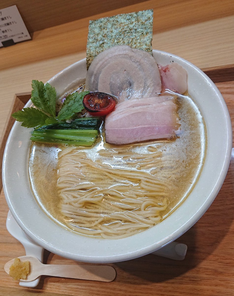 中華そば うお静    @熱海市
【 特中華  貝と煮干し塩 】￥1380
  ごちそうさまでした!!😋