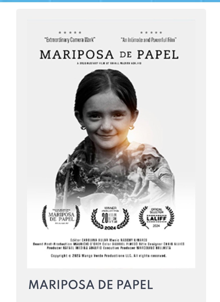 javiervolcan's tweet photo. Interesante documental venezolano. Muestra la vida de los gochos que trabajan la tierra, y se enfrentan a lo dificile que es trabajar decentemente en un país que se desgasta todos los días más.
La Mariposa de Papel. @cinexvenezuela https://t.co/r18XOGdHbG