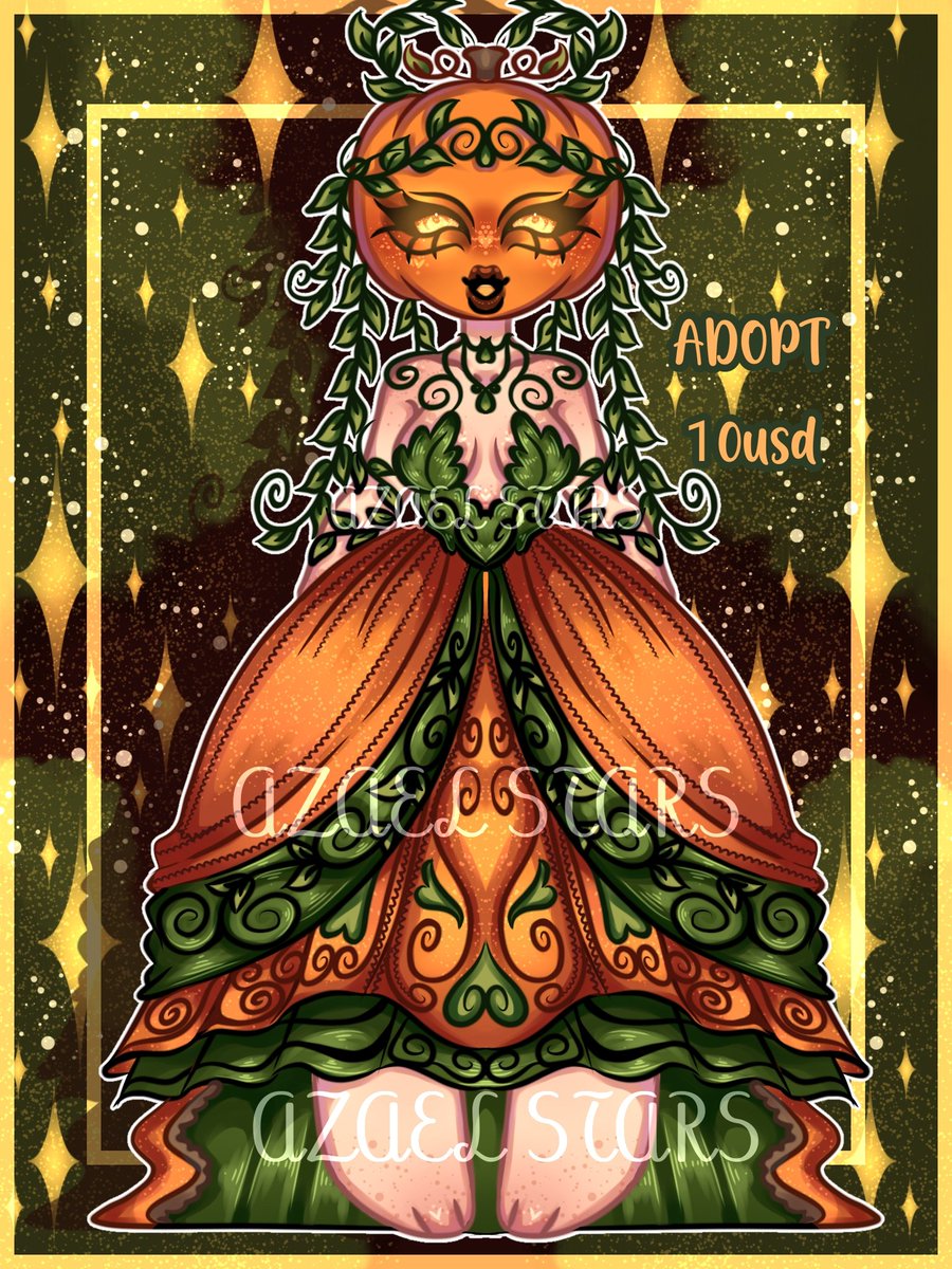 🎃🌿||• Adoptable available for 10 USD, delivered with commercial use, payment method via Paypal #adoptable #adopt #sell #selling #sellingadopt #charactersale