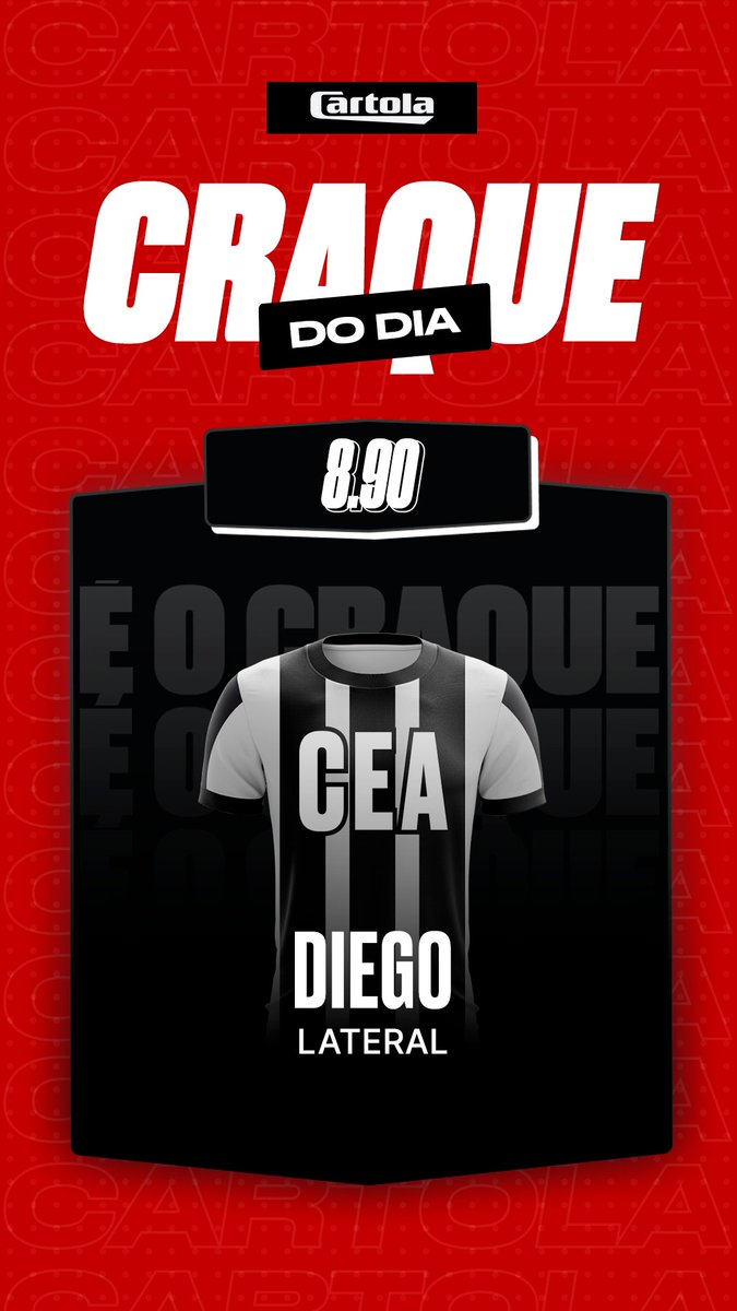 Na vitória fora de casa do Ceará sobre o São Paulo por 1 a 0, Diego ajudou a garantir o SG para os cartoleiros e ainda foi o melhor do dia.