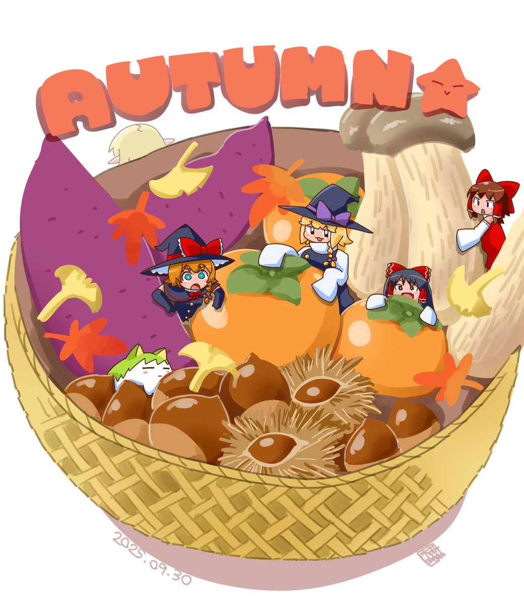 秋の味覚☆🌰🍠🍄 