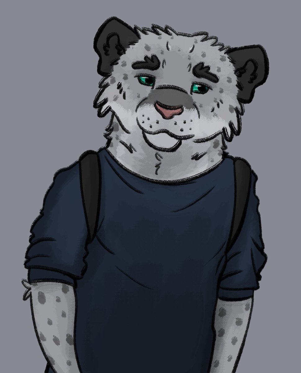 AiloYeena's tweet photo. Got a 'I am not paying to this conversation at all' energy on accident.  

Dammit Oliver, focus, the story's just begun!  

#furryart #fvn https://t.co/bKSAgZqqvO