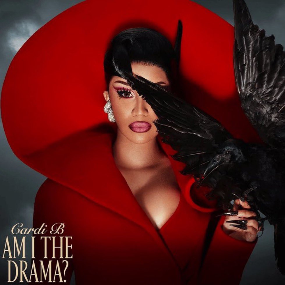 music__data's tweet photo. Cardi B (@iamcardib)'s 'AM I THE DRAMA?' becomes the female rap album with the most charting songs in Hot 100 history (18 total). https://t.co/U6cFfnSEdm