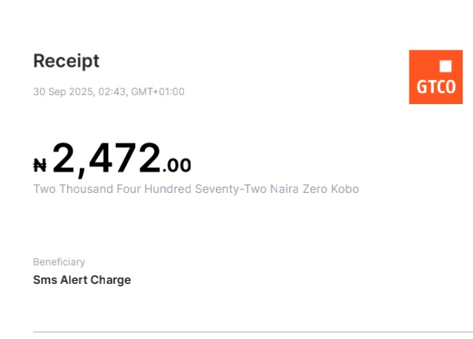 This Is always my problem with <a href="/gtbank/">Guaranty Trust</a> Very useless bank 

5 naira SMS Ooo 😂