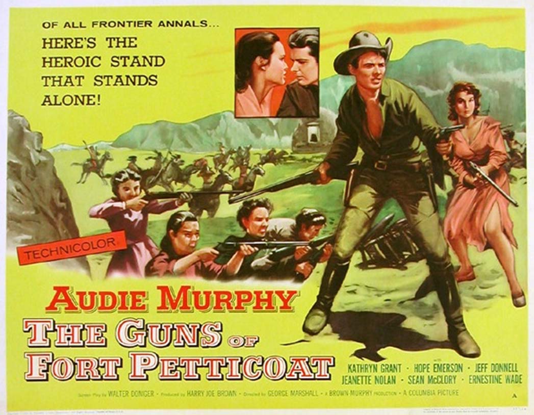 THE GUNS OF FORT PETTICOAT / BRIGADA DE MUJERES (1957, George Marshall) es una tan modesta como estimable combinación de western y comedia, encabezada por Audie Murphy, y con un fuerte reparto coral femenino. Hoy en CINEMA DE PERRA GORDA.

thecinema.blogia.com/2025/093001-th…