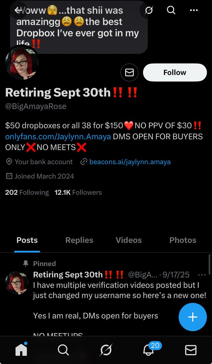 JakeXj1's tweet photo. Does any have BigAmayaRose aka jaylynn.amaya Dropbox, customs or any leaks, dm me to trade

#buyingcontent #scat #feetcontent #BigAmayaRose #jaylynnamaya
#soles #feetfetısh https://t.co/q1ujjCKqVQ