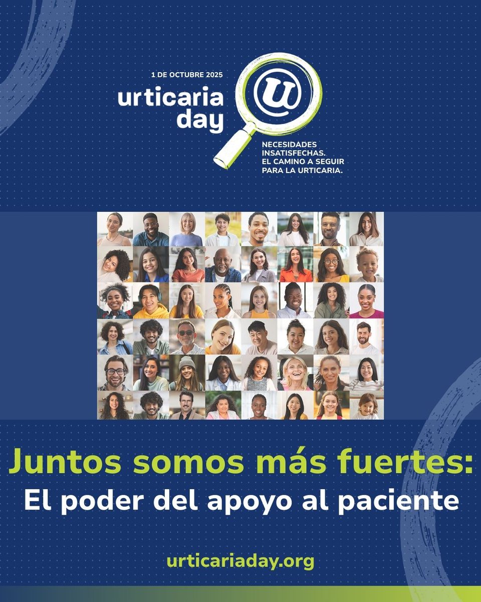 Vivir con urticaria puede ser solitario, pero la fuerza de una comunidad transforma esa realidad. Las organizaciones de pacientes construyen redes de apoyo y empoderan a quienes conviven con esta condición. Unidos somos más fuertes. urticariaday.org
#UrticariaDay2025