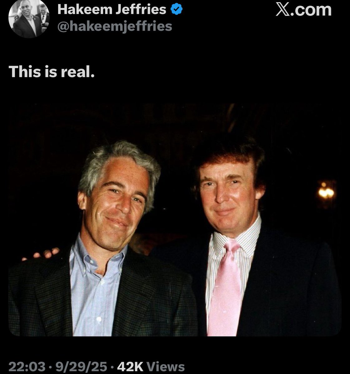 Hakeem Jeffries’ response 👇