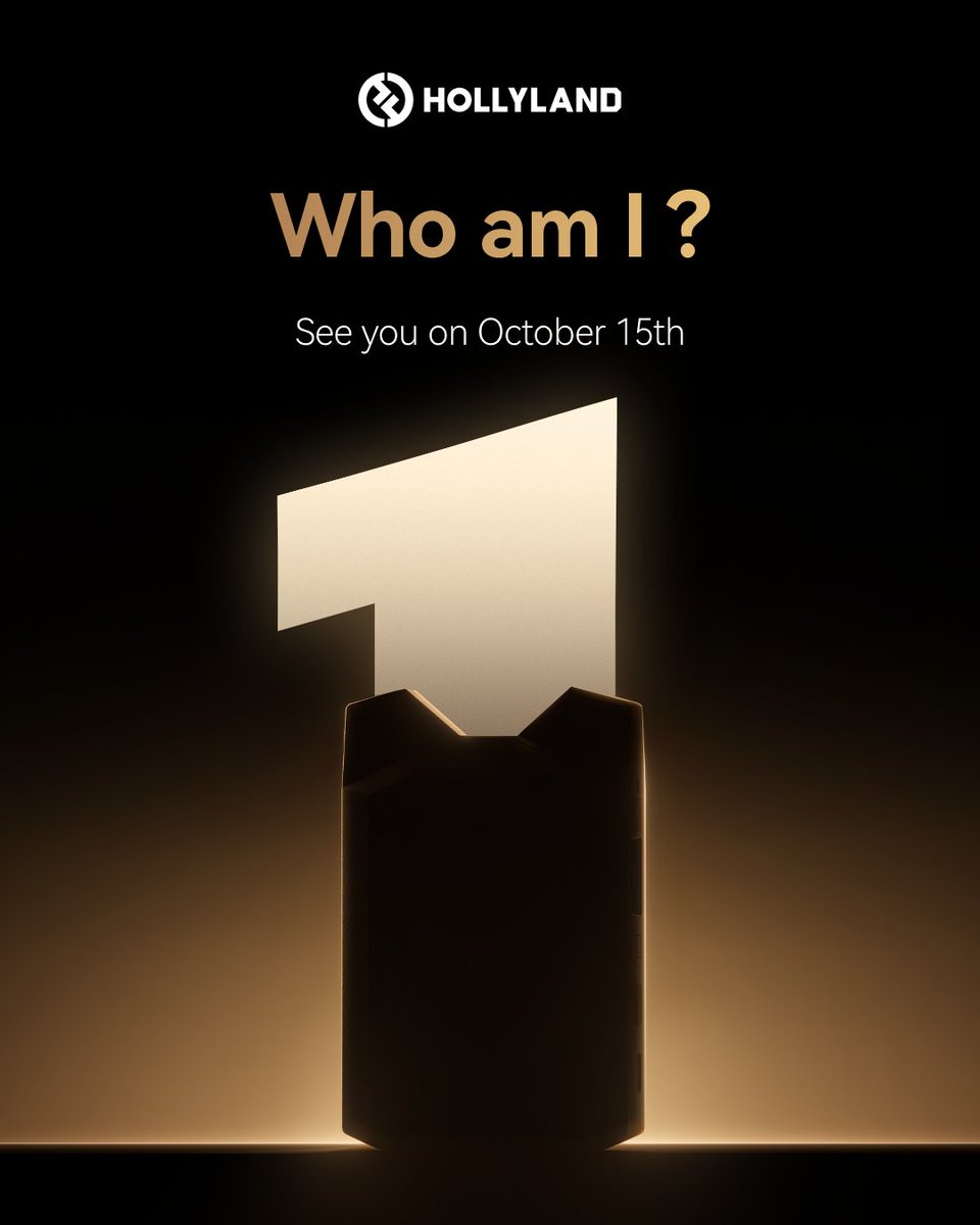 Hollyland_Tech's tweet image. Something big is coming, but staying compact. ✨
This powerful  device is designed to Simplify Your Setup &amp;amp; Workflow and unleash your creativity.

📅 October 15, 2025 | 9 AM EDT
#hollyland #NewProduct #SimplifyYourSetup #WirelessVideo #Filmmaking #FilmmakingGear #ComingSoon