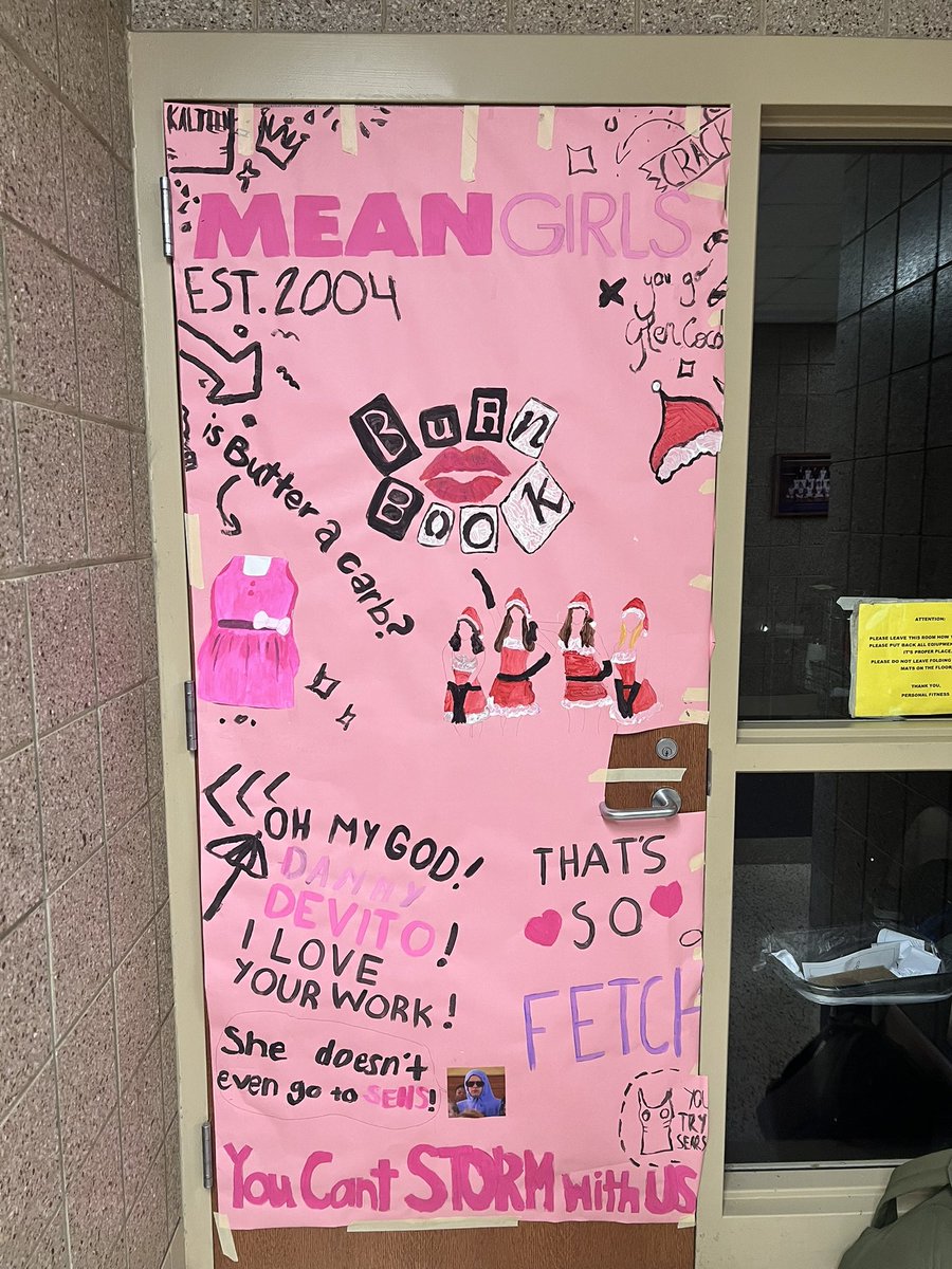 sehs_macattack's tweet photo. I don’t care what yall say—my students did such an awesome job on decorating my doors for HOCO week!! Very creative minds :) These are winners in my book!! https://t.co/L0Y6ZX6AVk