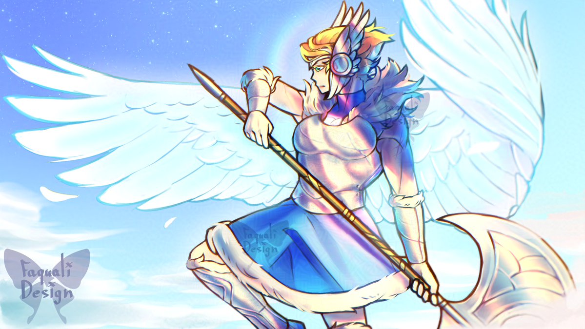 Ellegant and powerfull, such praises for a mighty Valkery ✨

Fanart of our beloved Brynn! it was fun to experiment some the colours and trying to mimic the sunlight on metal~ I hope i did justice for the valkery enjoyers !🪶

#brawlhalla #brawlhallaArt