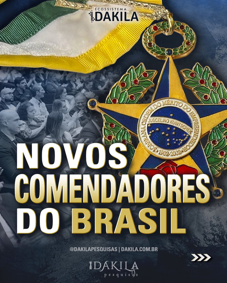 DakilaPesquisas's tweet photo. A cerimônia que ocorreu no #CongressoNacional, no dia 12/09/25, foi marcada por momentos emocionantes. Entre eles, as homenagens surpresas de pesquisadores no grau cavalheiresco de #Comendador e Dama Comendadora.
Confira quem são👇
#ecossistemadakila #dakilapesquisas https://t.co/X26oDfiLGB