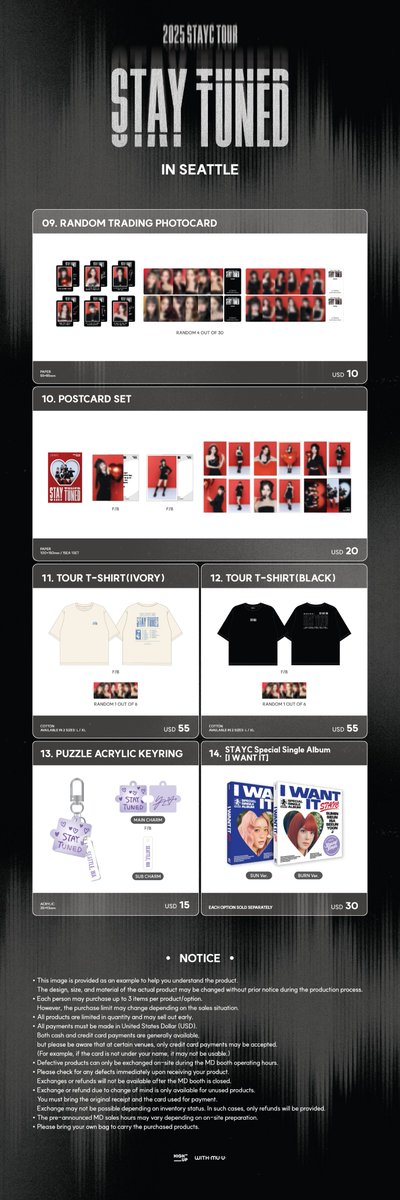 [DATE] 2nd Oct (Thu)
[LOCATION] Paramount Theatre
[TIME] Sales will begin following the opening of the venue doors, with priority access granted to VIP guests earlier.
[EVENT]
For purchases over 60 USD, 2 random photocards will be given out of a total of 6.
* Please refer to the